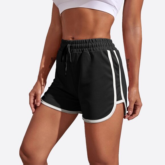 Women's Dolphin Shorts Soft Comfy Elastic Waist Athletic Workout Yoga Pants - Picture 1 of 16